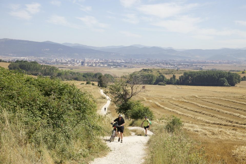 Cycling along Camino