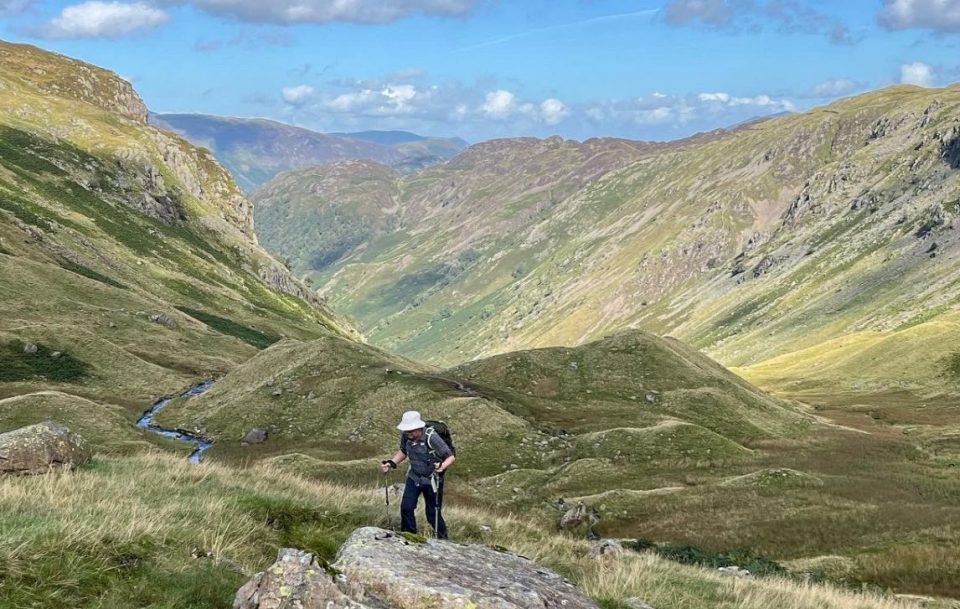 Hiker on Coast to Coast Path