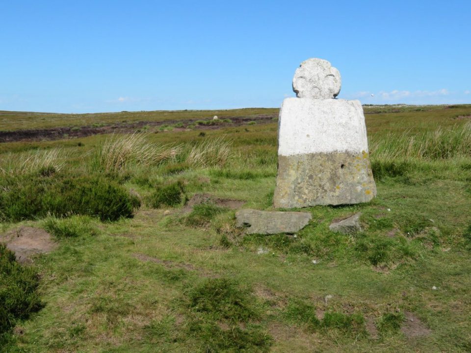 A monument on the Coast to Coast walk.