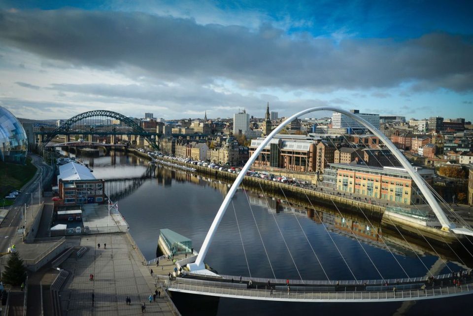 Hadrian's wall end at Newcastle
