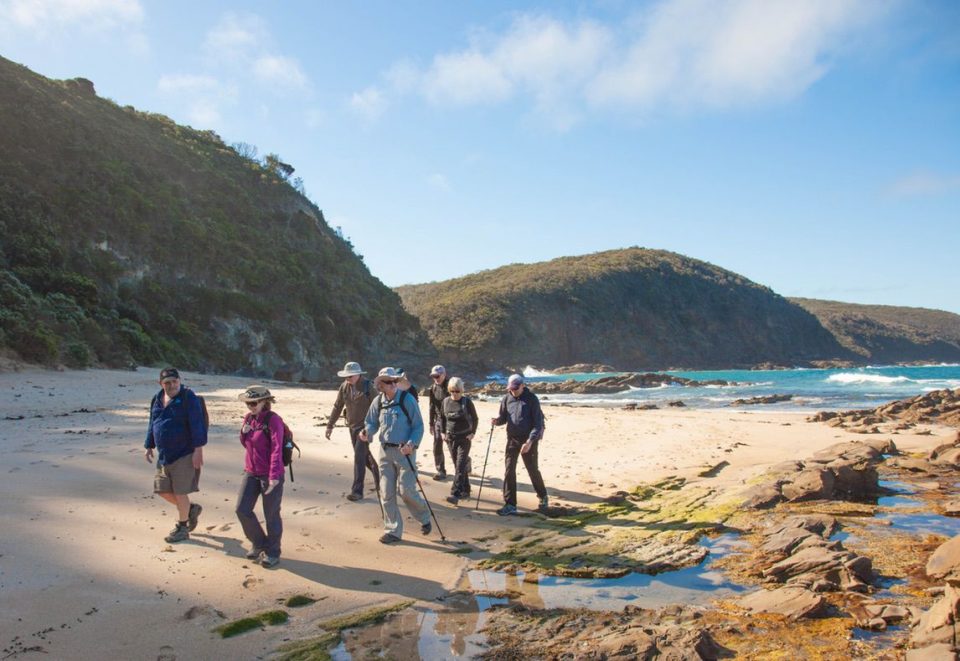 Walkers on the Great Ocean walk.