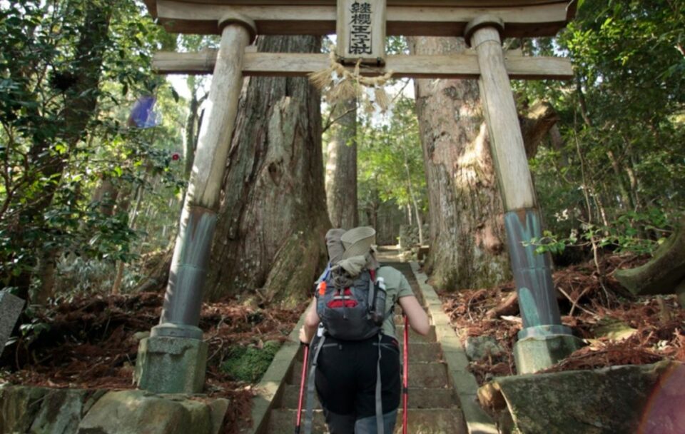 Hiker on Kumano Kodo