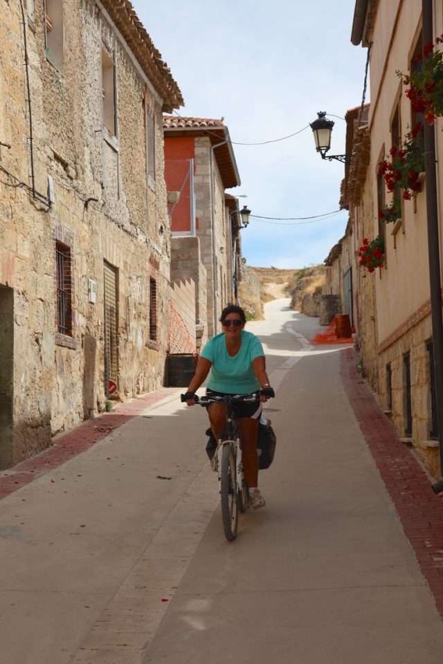Cyclist on Camino