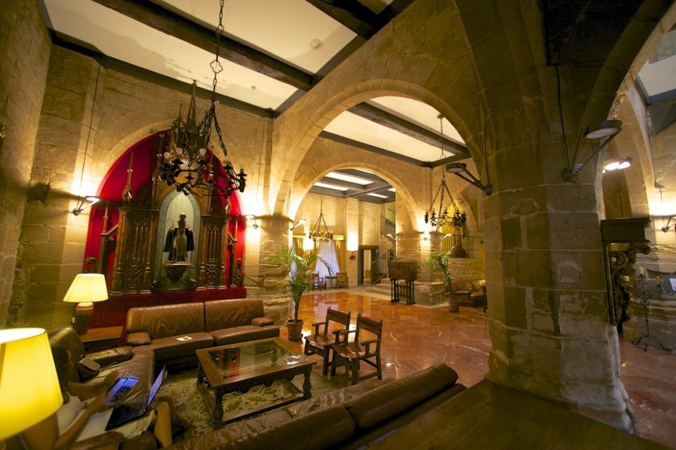 Inside church along Camino