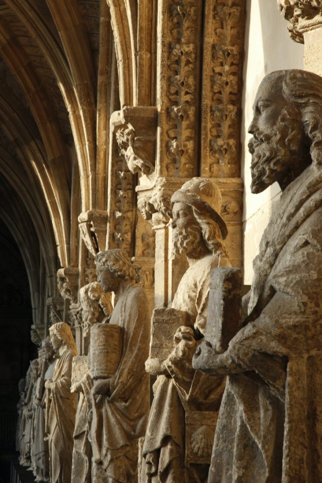 Sculptures outside cathedral