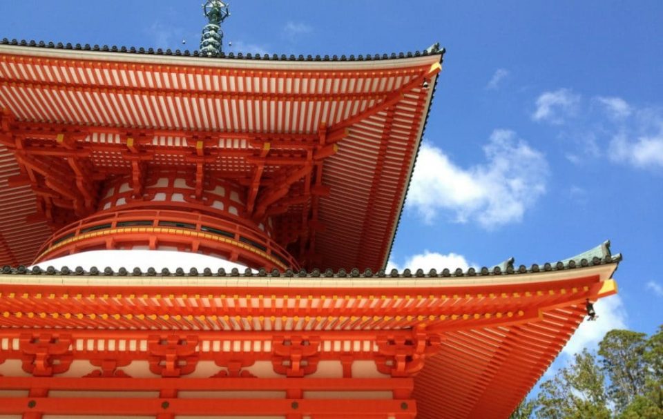 Rooftop of temple in Koyasan, Japan