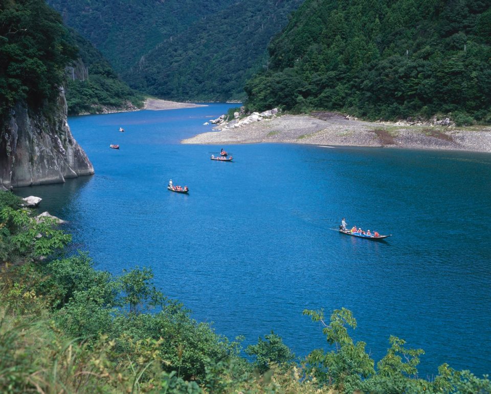 Kayaking as part of your trip along Kumano Kodo trail Japan