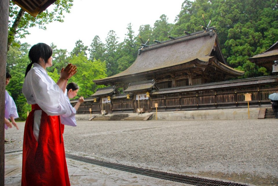 Temple along the Kumano Kodo trail.