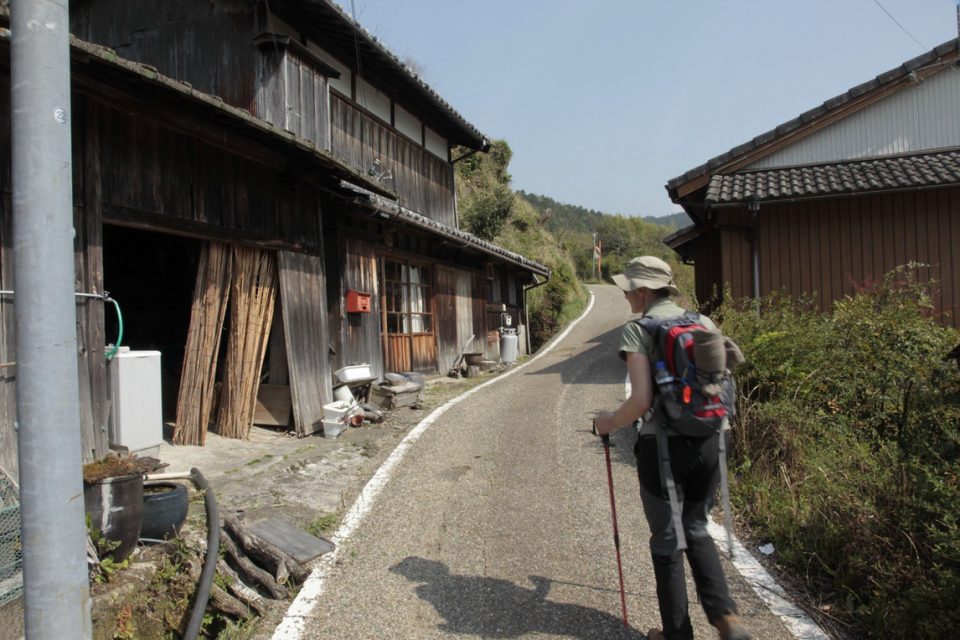 hiker along the Kumano Kodo