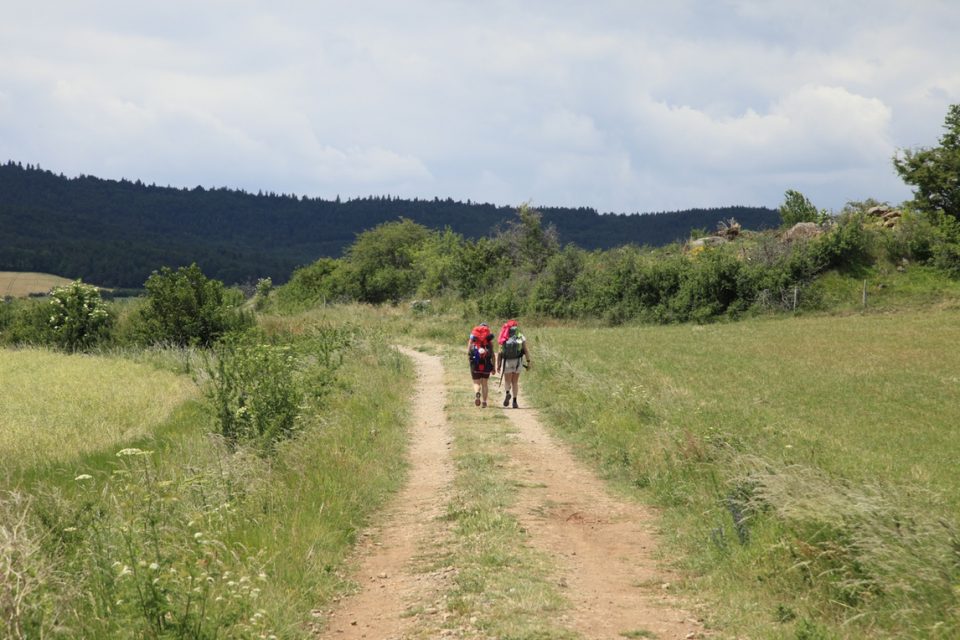 Le _Puy_gallery0025 Hikers along the trail, Le Puy Camino