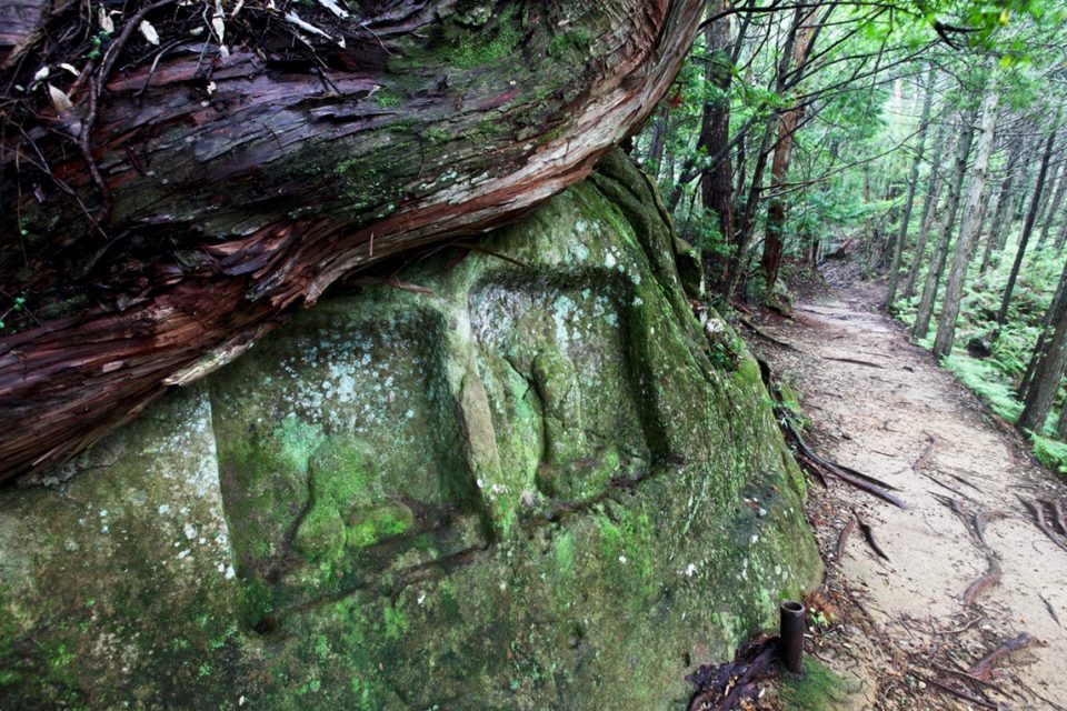 Sacred stone shrines on Kumano Kodo