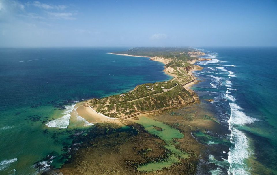 Aerial view of Point Nepean and the Peninsula