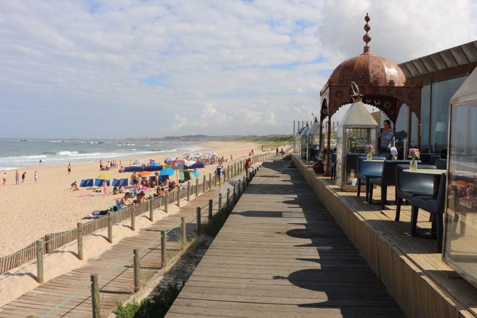 Coastal camino beach boardwalk