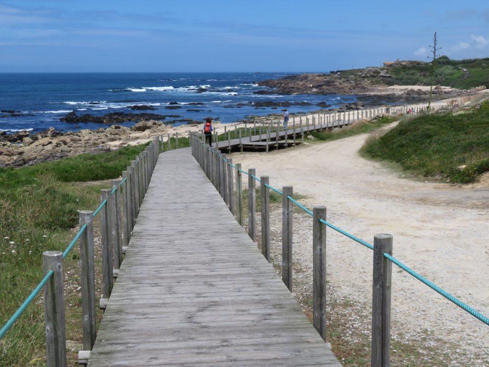 Coastal boardwalk, Camino Portugal