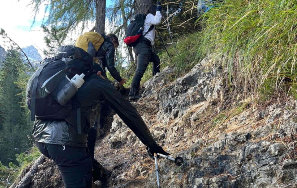 ascent to Cinque Torri