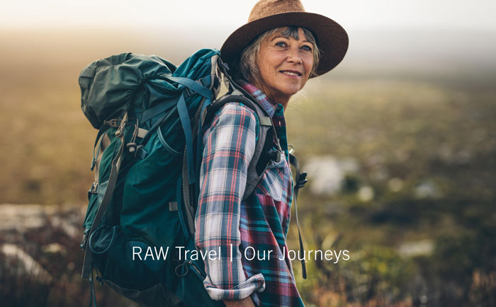 RAW-Travel-our-Journeys-video Happy female hiker