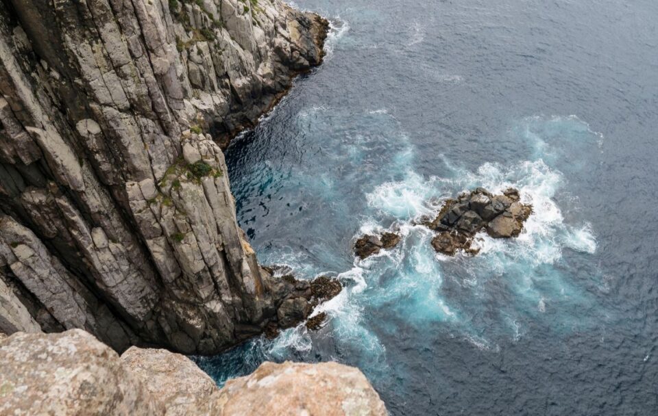 Rock formations at Cape Hauy along the Three Capes Track in south-east Tasmania