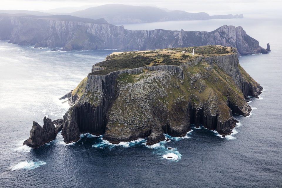 Tasman Island, located just off the south-eastern coast of Tasmania, is one of Australia's most significant seabird islands with fairy prions, sooty shearwaters and short-tailed shearwaters being the main breeding species.