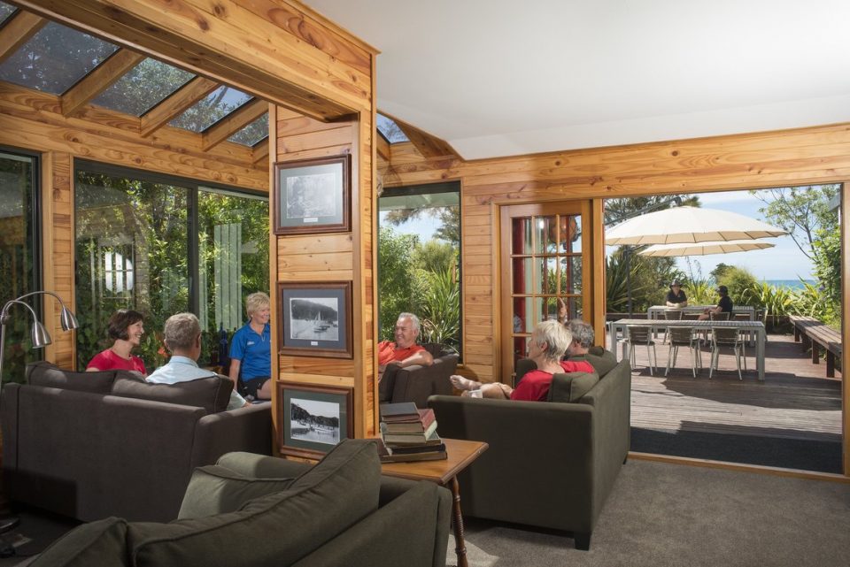 inside a lodge