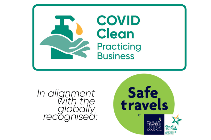 COVID Clean Practising Business Logo COVID Clean Practising Business Logo