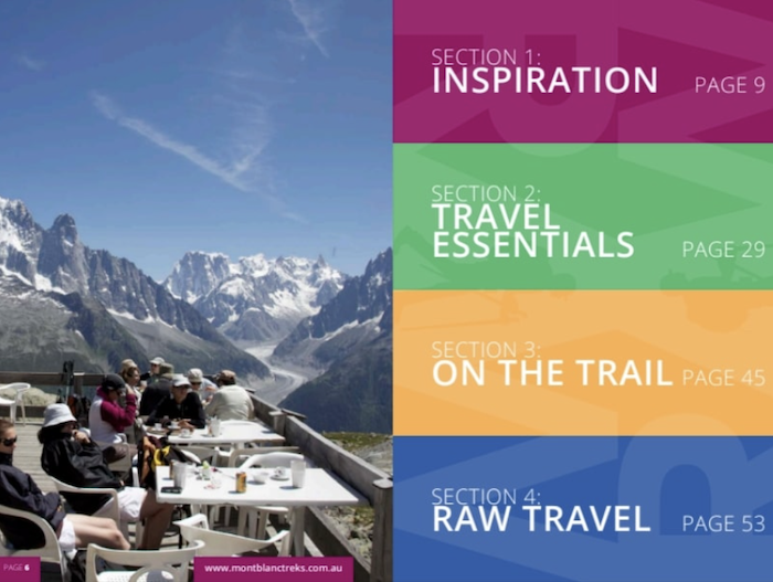 Destination guide tiles Destination guide tiles