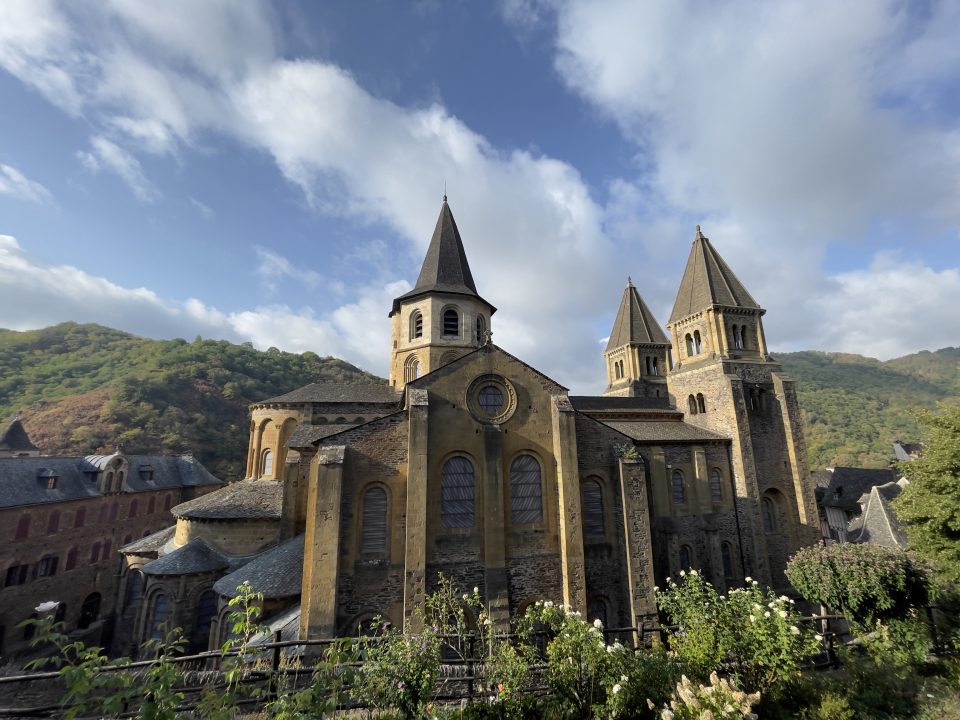 Famous Abbey church of Saint Foy at Conques in south west France