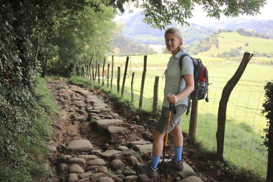 Camino del Norte Pilgrim along the trail of the Camino de Santiago - Northern Way