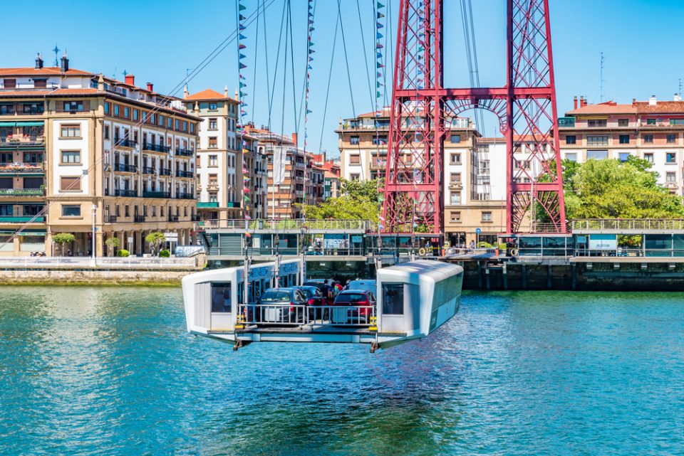 Gondola over the Vizcaya Bridge, Cantabria