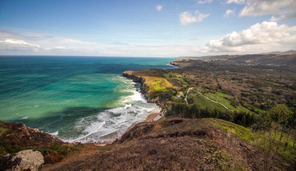 Coastline of Asturias near Llanes, Spain