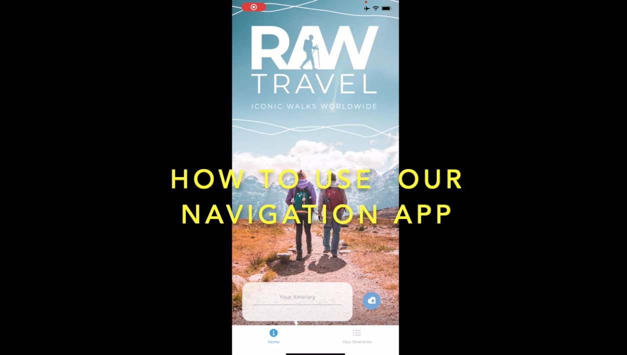 RAW Travel App Video RAW Travel App Video