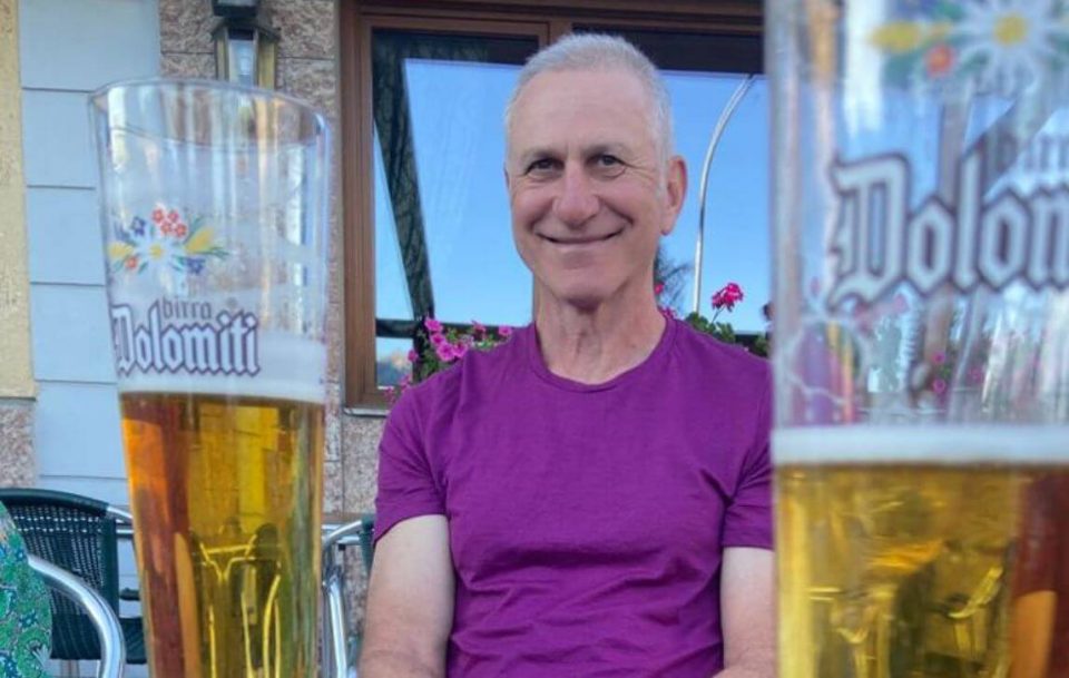 Rest stop beer stop Dolomites Walking Holiday