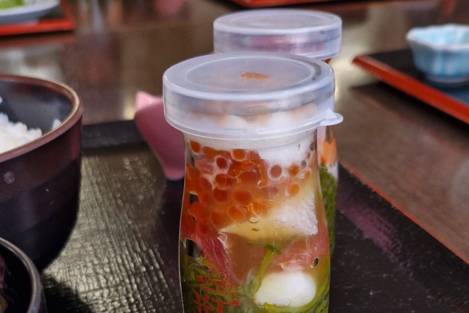 Food options along Japanese Michinoku Coastal Trail