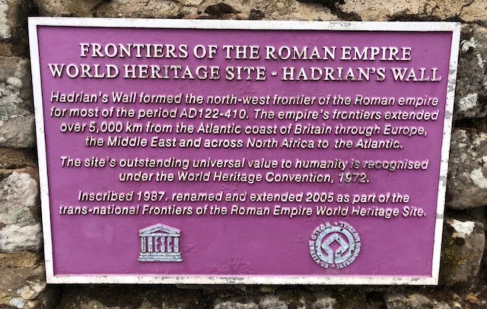 Sign, Hadrian's Wall Path