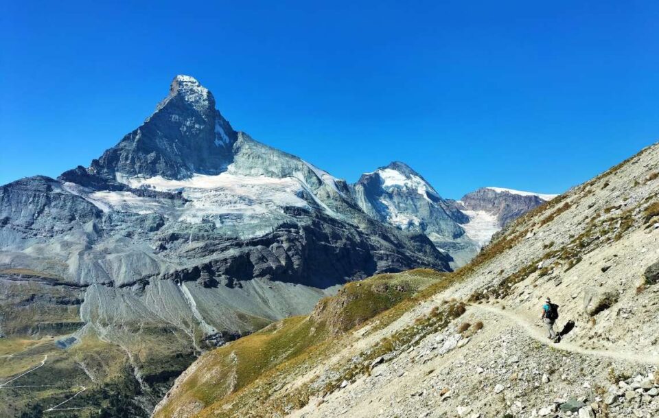 Hikers on the Haute Route Switzerland