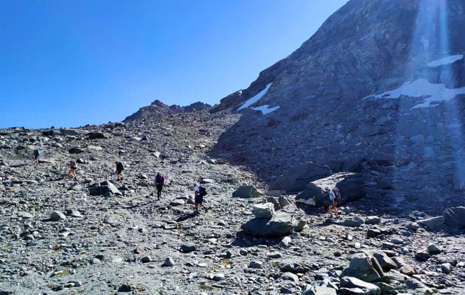 Rocky section of The Haute Route Switzerland