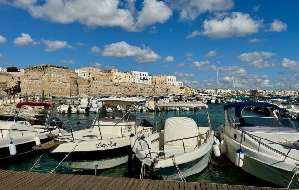 Boats in the harbour Puglia