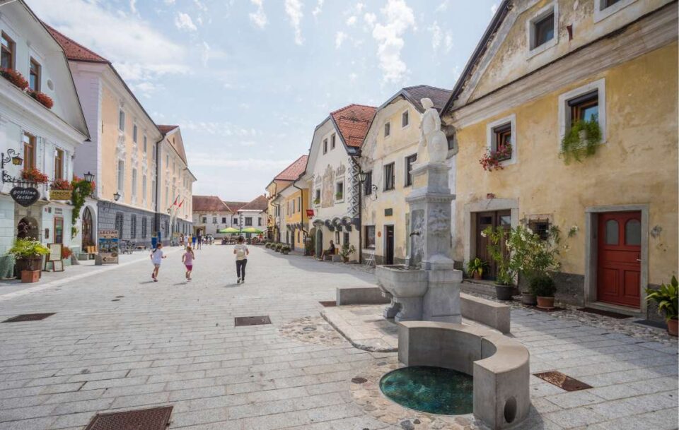 A medieval town in Slovenia.