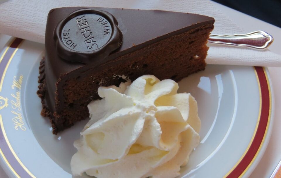 Scrumptious cake on the Danube cycling path.