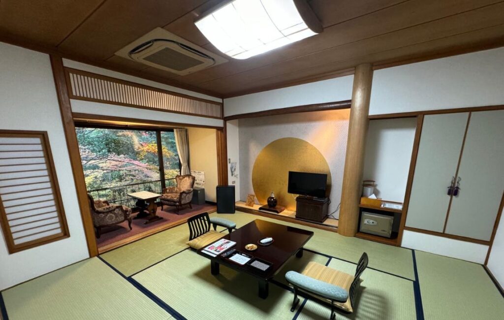 A traditional Ryokan - A Japanese style Inn.