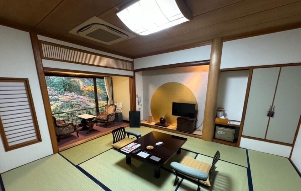 A traditional Ryokan - A Japanese style Inn.