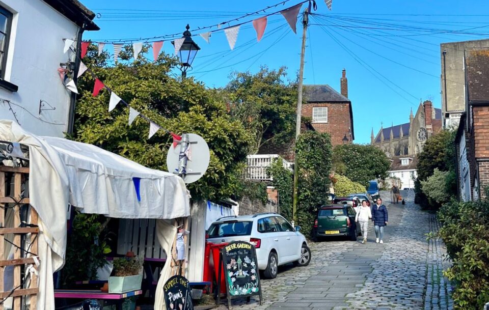 Small town on the South Downs Way walk