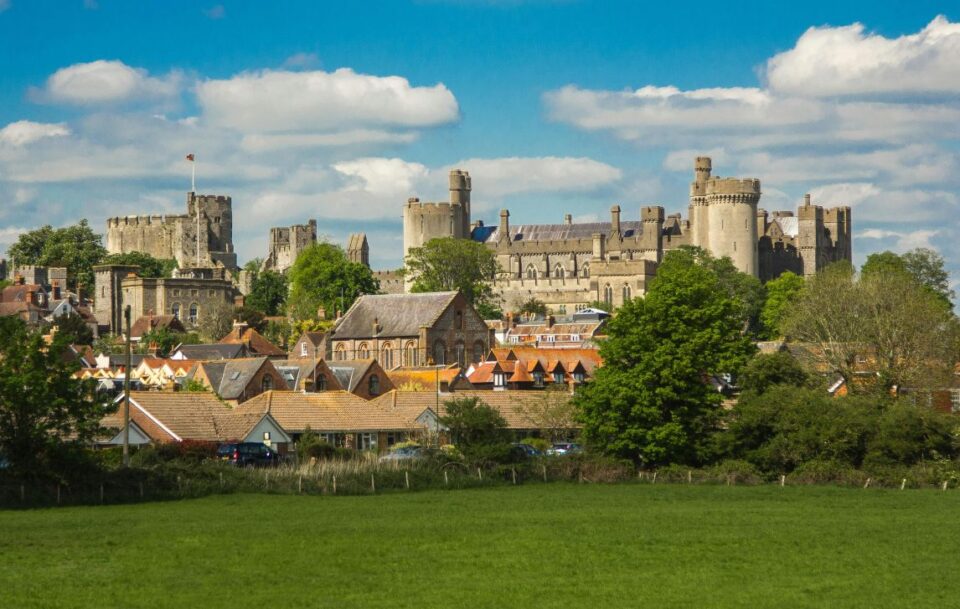 Gorgeous castle on the South Downs Way.