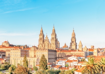 Santiago de Compostela Panorama of Santiago de Compostela in Spain