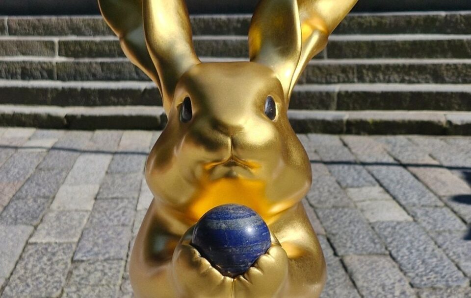 Golden Good Luck Rabbit Nikko Japan