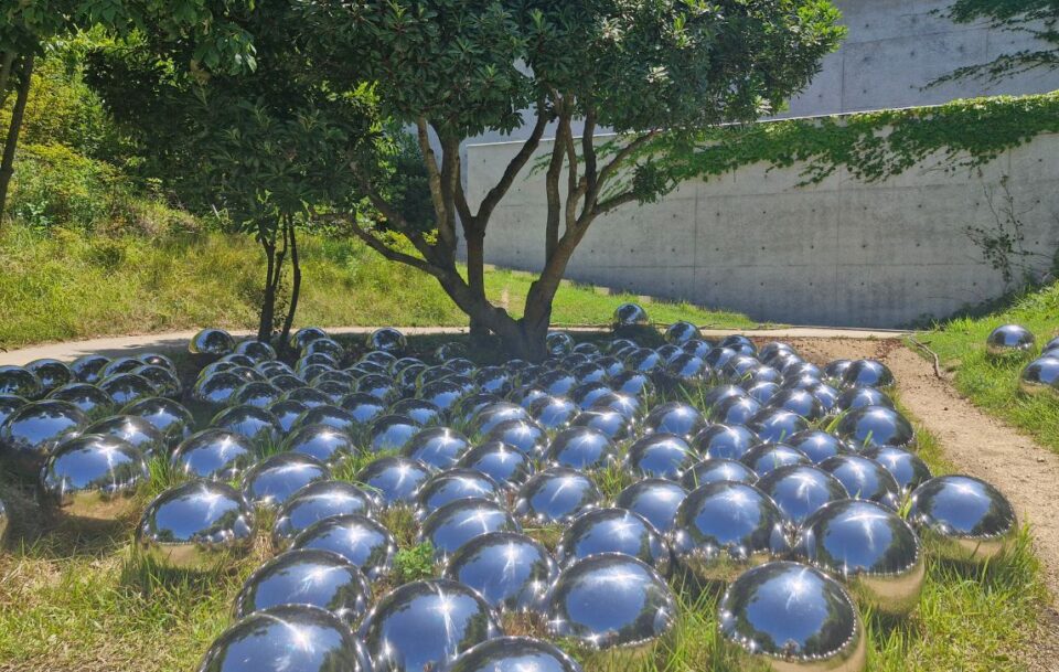 Naoshima Island Japan Narcissus Garden balls