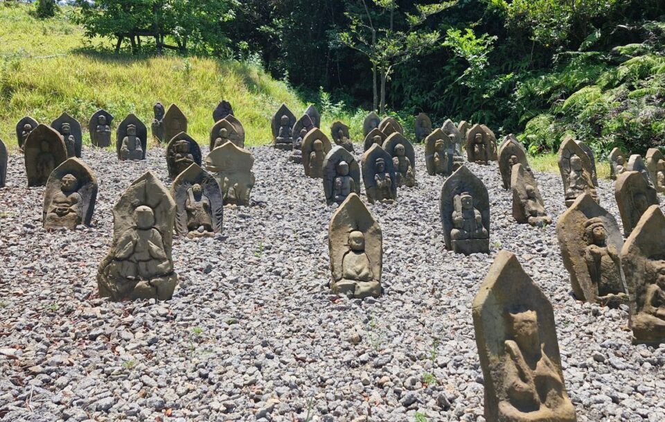 Naoshima Island Japan stone statues