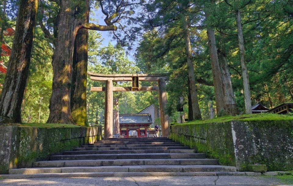 Stone gate of Toshogu, Nikko Japan
