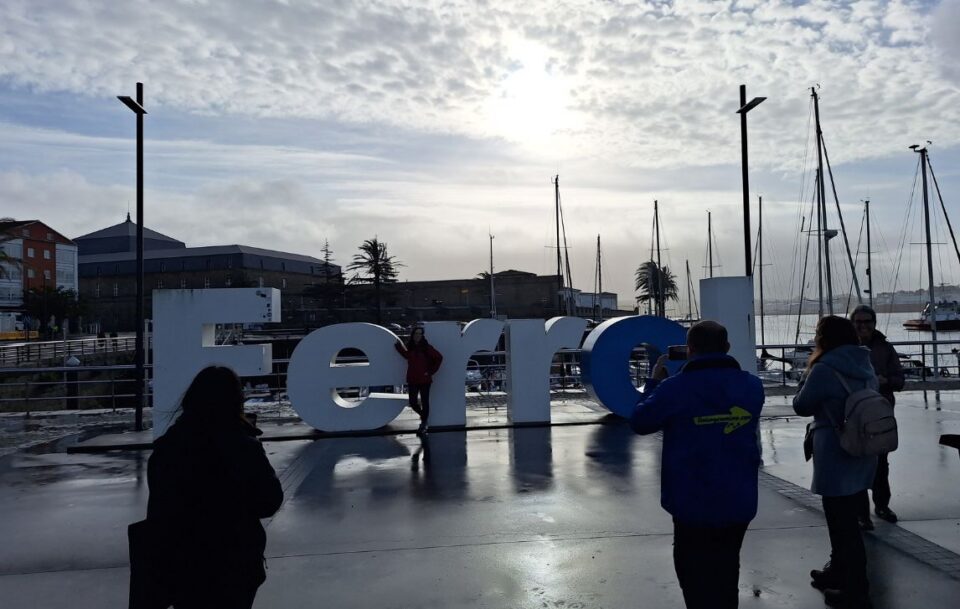 Ferrol sign Camino Ingles