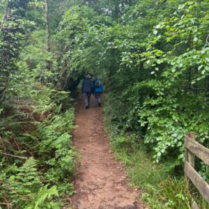 Hikers on the path Arran