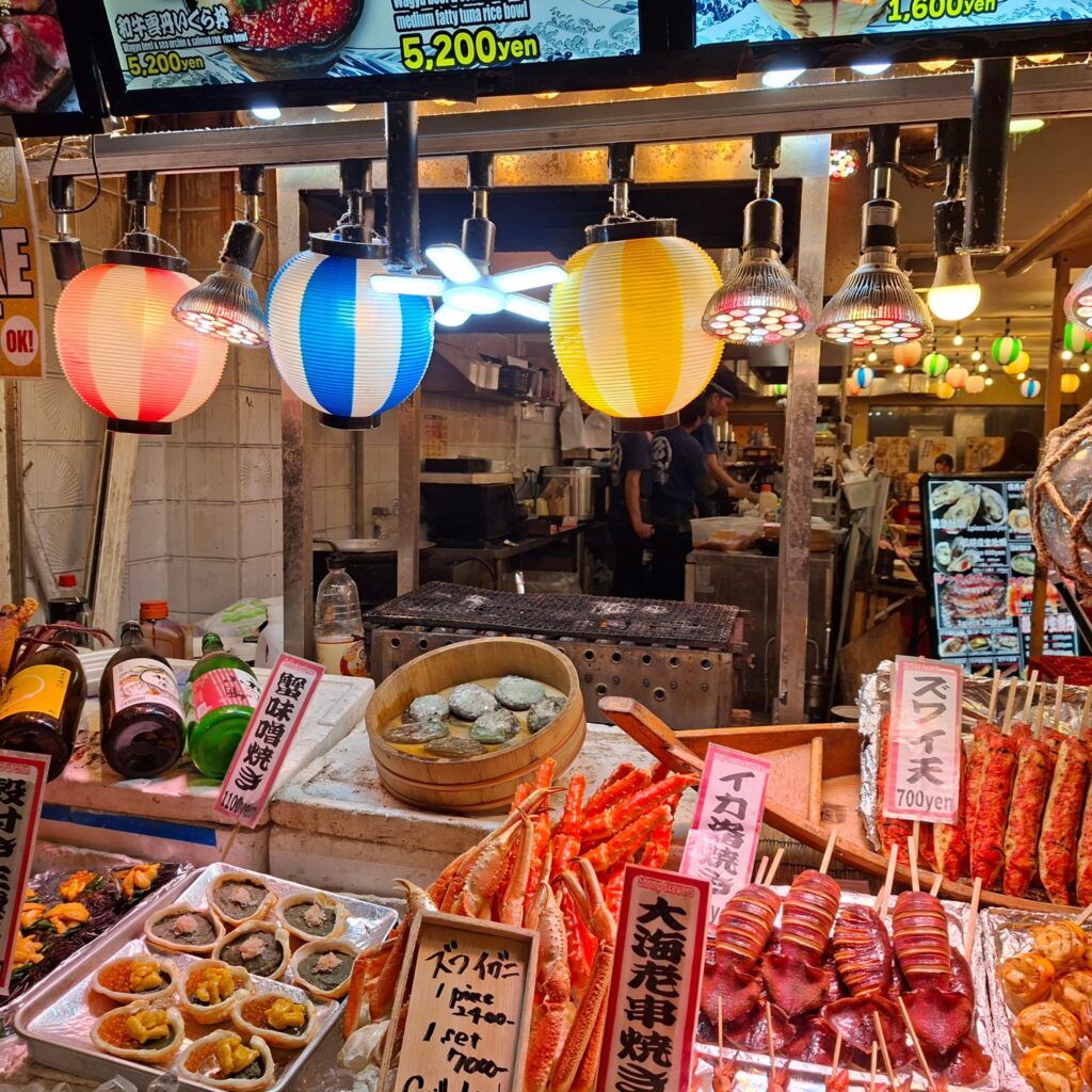 Food stall Kyoto extension trip Japan